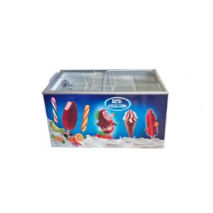 فریزر صندوقی درب شیشه ای ۴۰۰ لیتری