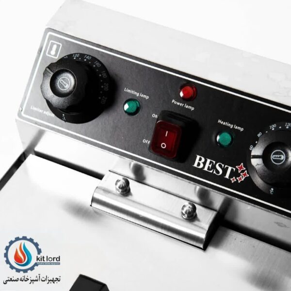 سرخ کن برقی تک لگن 10 لیتری با شیر تخلیه بست (BEST) - Image 2