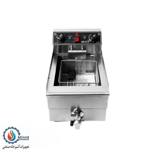 سرخ کن برقی تک لگن 10 لیتری با شیر تخلیه بست (BEST) - Image 4