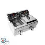 سرخ کن برقی دو لگن 20 لیتری با شیر تخلیه بست (BEST) - Image 5