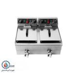 سرخ کن برقی دو لگن 20 لیتری با شیر تخلیه بست (BEST) - Image 2