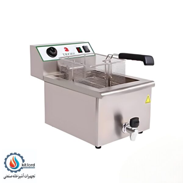 سرخ کن برقی تک لگن 12 لیتری با شیر تخلیه اسمارت (SMART) - Image 1