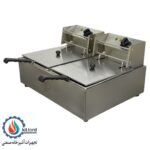 سرخ کن برقی دو لگن 12 لیتری آبا