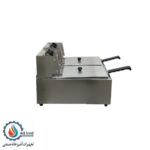 سرخ کن برقی دو لگن 12 لیتری آبا - Image 4