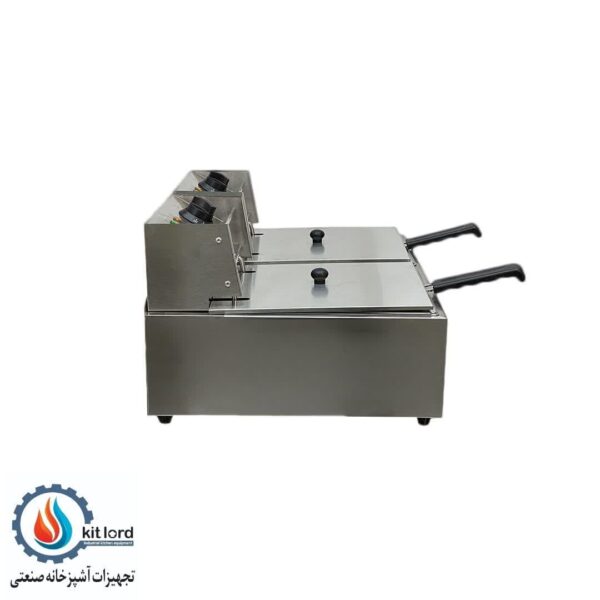سرخ کن برقی دو لگن 12 لیتری آبا - Image 4