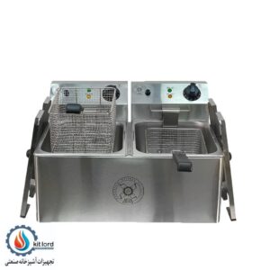 سرخ کن برقی دو لگن 16 لیتری آبا