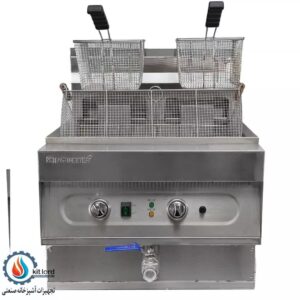 سرخ کن برقی تک لگن 40 لیتری شیر تخلیه دار آبا
