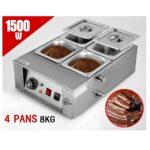 دستگاه وارمر مخصوص ذوب شکلات دیجیتالی 4 لگنه بن ماری - Image 4