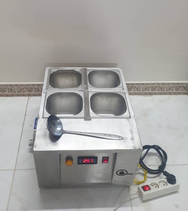 دستگاه وارمر مخصوص ذوب شکلات دیجیتالی 4 لگنه بن ماری - Image 5