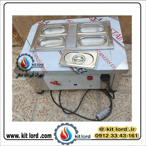 دستگاه وارمر مخصوص ذوب شکلات دیجیتالی 4 لگنه بن ماری - Image 36