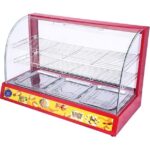 شو کیک گرم کن پیراشکی و سمبوسه رومیزی سه سینی طبقه دار وارداتی - Image 5